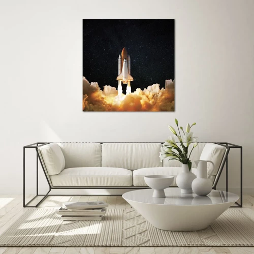 Quadro em vidro - Ad astra! - 30x30 cm