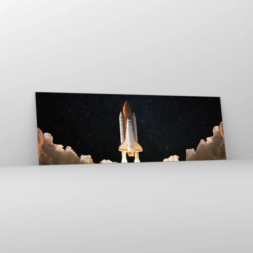 Quadro em vidro - Ad astra! - 90x30 cm