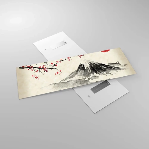 Quadro em vidro - Ame o Japão - 140x50 cm