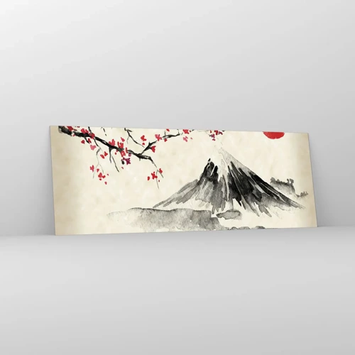 Quadro em vidro - Ame o Japão - 140x50 cm