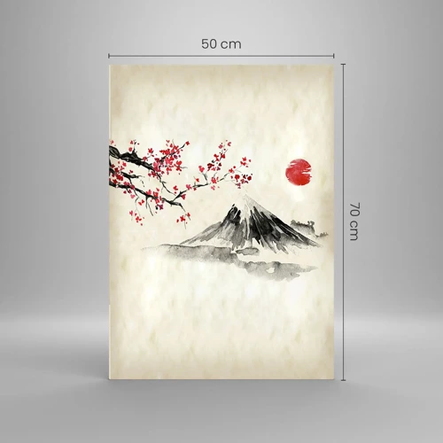 Quadro em vidro - Ame o Japão - 50x70 cm