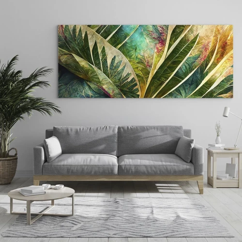 Quadro em vidro - As cores dos trópicos - 100x40 cm