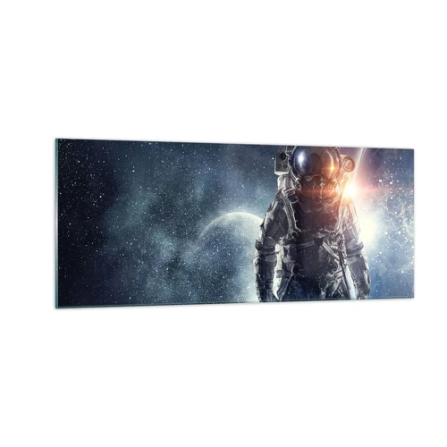 Quadro em vidro - Aventura espacial - 100x40 cm