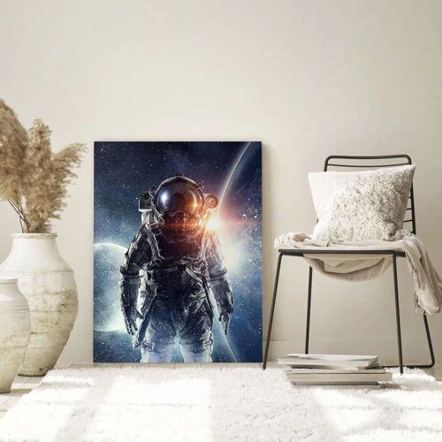 Quadro em vidro - Aventura espacial - 50x70 cm