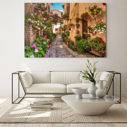 Quadro em vidro - Beco italiano - 100x70 cm