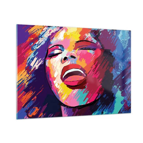 Quadro em vidro - Cantar uma vida inteira - 100x70 cm