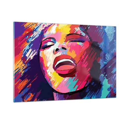 Quadro em vidro - Cantar uma vida inteira - 120x80 cm