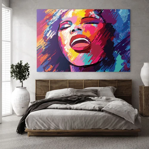 Quadro em vidro - Cantar uma vida inteira - 120x80 cm