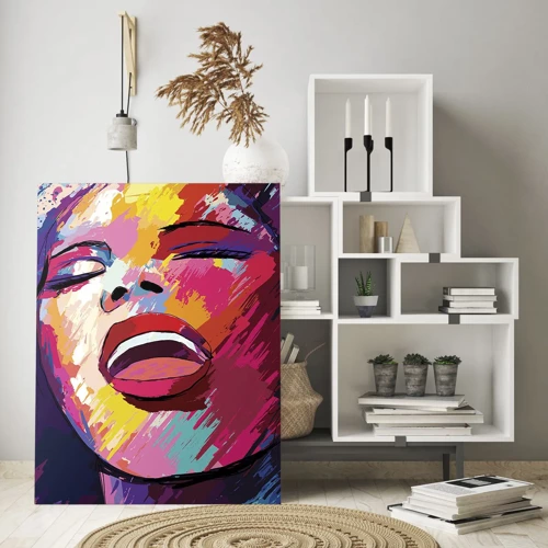 Quadro em vidro - Cantar uma vida inteira - 70x100 cm