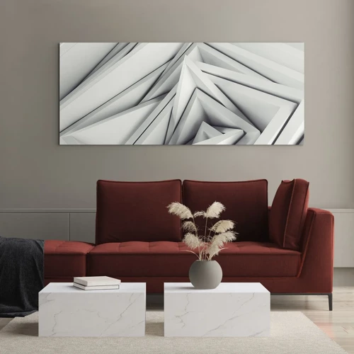 Quadro em vidro - Cantos vivos - 140x50 cm