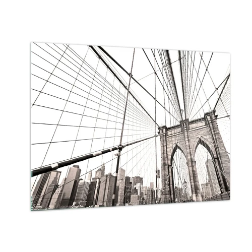 Quadro em vidro - Catedral de Nova York - 70x50 cm