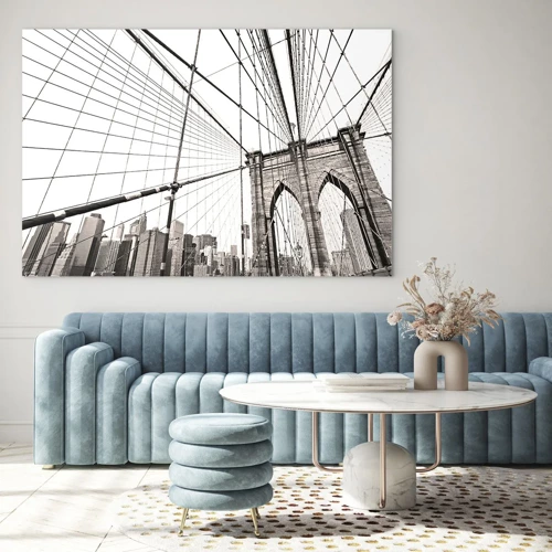 Quadro em vidro - Catedral de Nova York - 70x50 cm