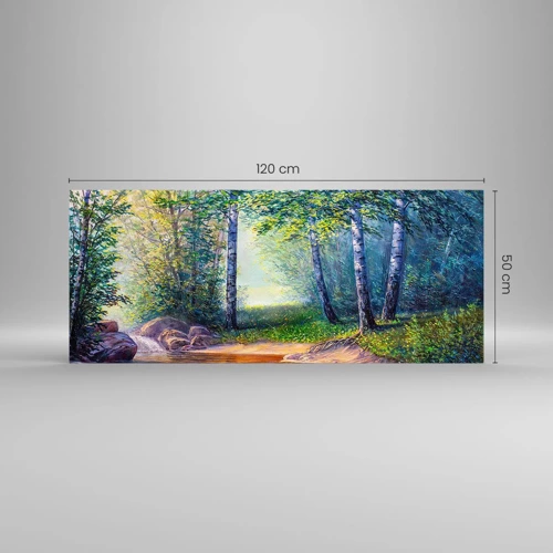 Quadro em vidro - Cenário idílico - 120x50 cm