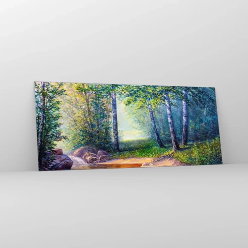 Quadro em vidro - Cenário idílico - 120x50 cm