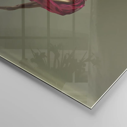 Quadro em vidro - Chama dançante - 70x50 cm