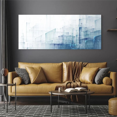 Quadro em vidro - Como o espaço ficou - 140x50 cm