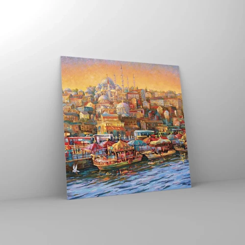 Quadro em vidro - Conto de Istambul - 70x70 cm