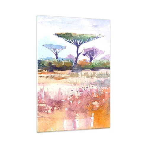 Quadro em vidro - Cores da savana - 50x70 cm