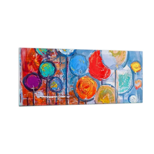 Quadro em vidro - De várias cores e tamanhos - 100x40 cm