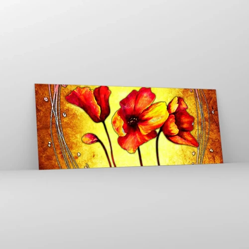 Quadro em vidro - Decoração da secessão  - 100x40 cm