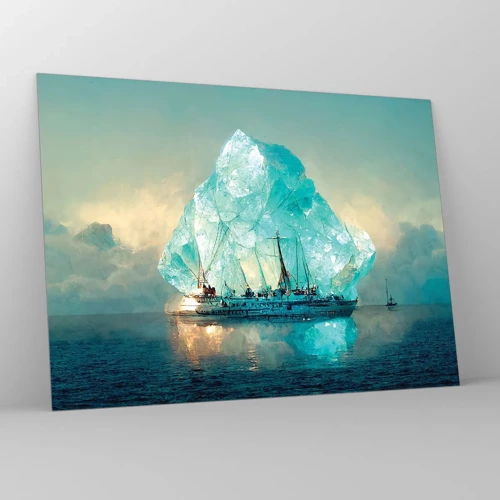 Quadro em vidro - Diamante Ártico - 70x50 cm