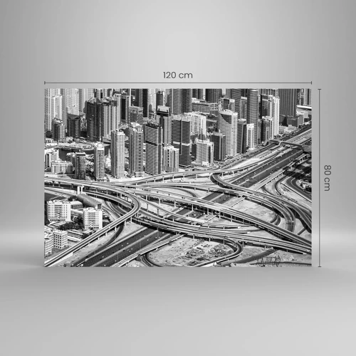 Quadro em vidro - Dubai – uma cidade impossível - 120x80 cm