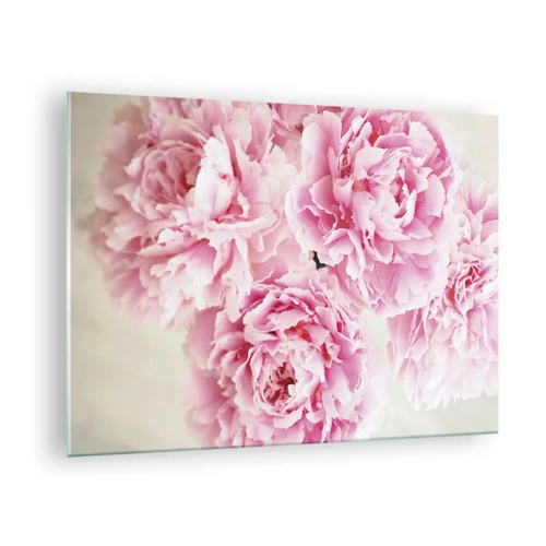 Quadro em vidro - Em esplendor rosa - 70x50 cm