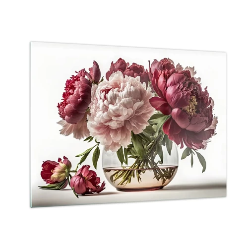 Quadro em vidro - Em plena floração de beleza - 70x50 cm