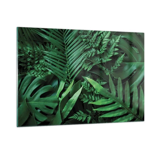 Quadro em vidro - Envolto em verde - 120x80 cm