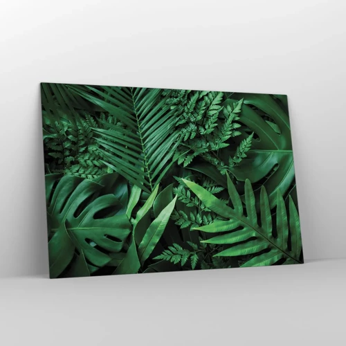 Quadro em vidro - Envolto em verde - 120x80 cm