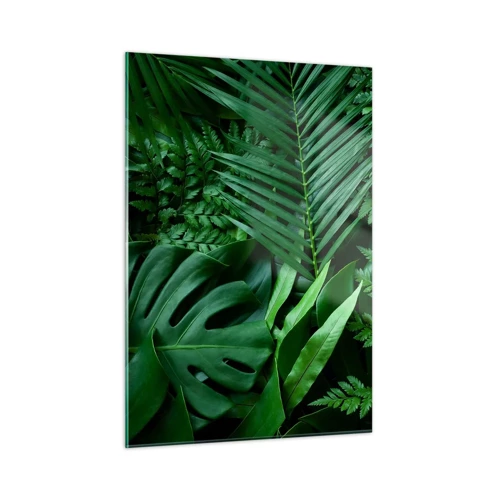 Quadro em vidro - Envolto em verde - 50x70 cm