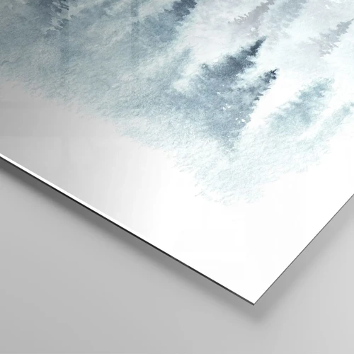 Quadro em vidro - Envolto no nevoeiro - 100x40 cm