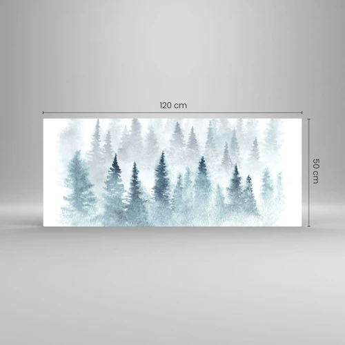 Quadro em vidro - Envolto no nevoeiro - 120x50 cm