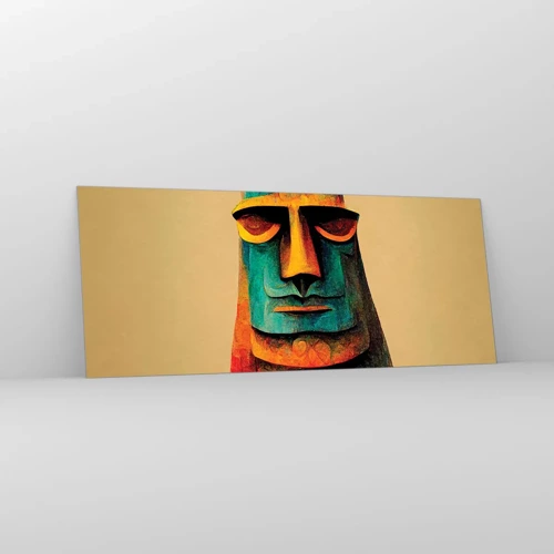 Quadro em vidro - Escultórico e simpático - 100x40 cm