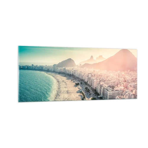 Quadro em vidro - Férias eternas no Rio - 100x40 cm