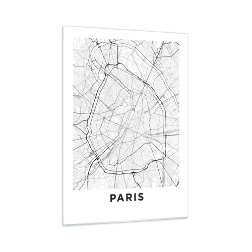 Quadro em vidro - Flor de Paris - 50x70 cm