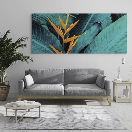 Quadro em vidro - Flor do Éden - 160x50 cm