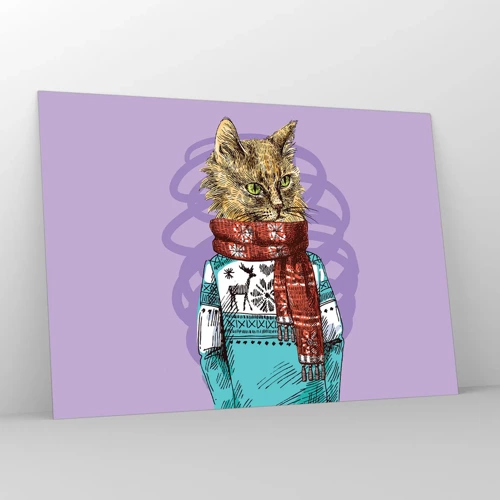 Quadro em vidro - Gato não só de botas - 100x70 cm