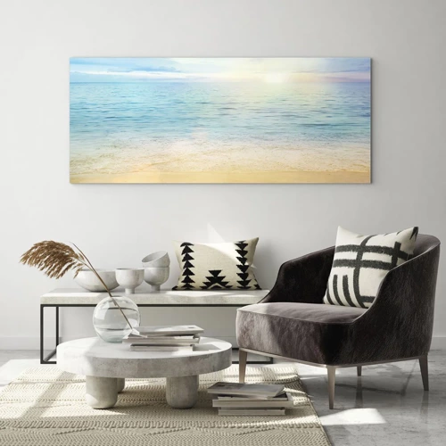 Quadro em vidro - Grande azul - 100x40 cm