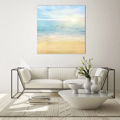 Quadro em vidro - Grande azul - 70x70 cm