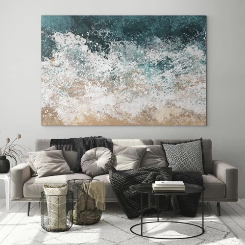 Quadro em vidro - Histórias do mar - 70x50 cm