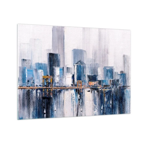 Quadro em vidro - Impressão de Nova York - 70x50 cm