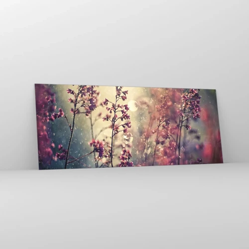 Quadro em vidro - Jardim Secreto - 100x40 cm