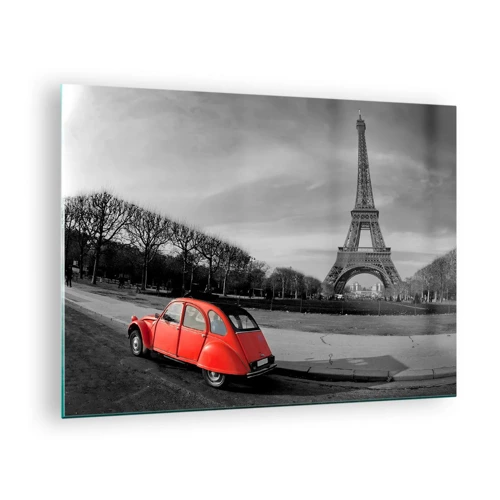 Quadro em vidro - Mais parisiense do que Paris - 70x50 cm