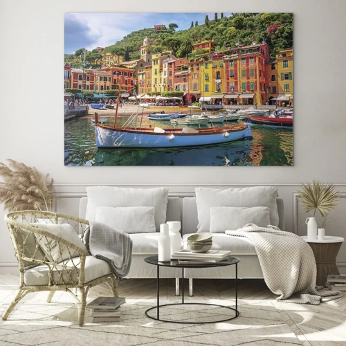 Quadro em vidro - Manhã italiana - 70x50 cm