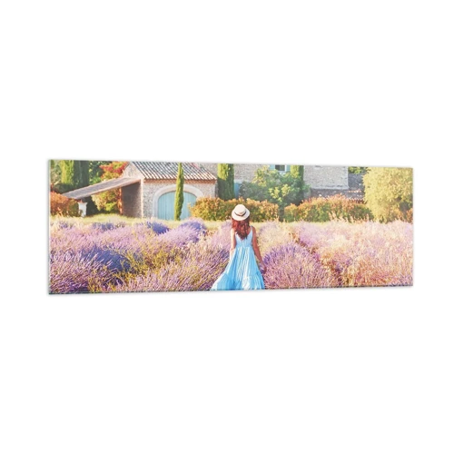 Quadro em vidro - Menina Lavanda - 160x50 cm