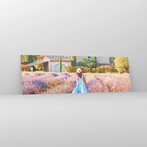 Quadro em vidro - Menina Lavanda - 160x50 cm