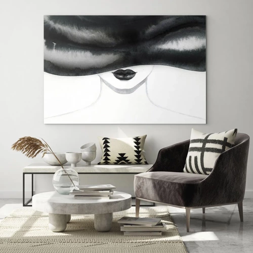 Quadro em vidro - Mistério sensual - 120x80 cm