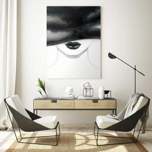 Quadro em vidro - Mistério sensual - 50x70 cm