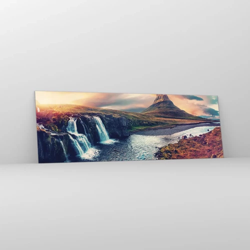 Quadro em vidro - Na majestade da natureza - 90x30 cm